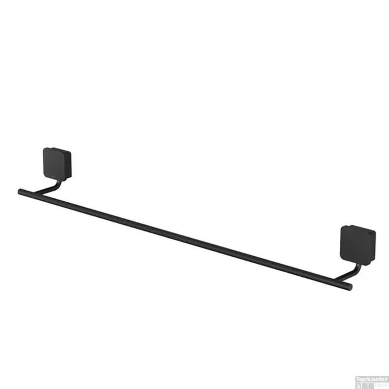 Handdoekrek Geesa Topaz 60cm Minimalistisch Mat Zwart Op = Op