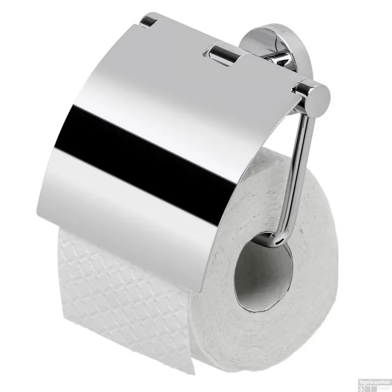 Dagaanbieding Toiletrolhouder Geesa Nemox met Klep Chroom