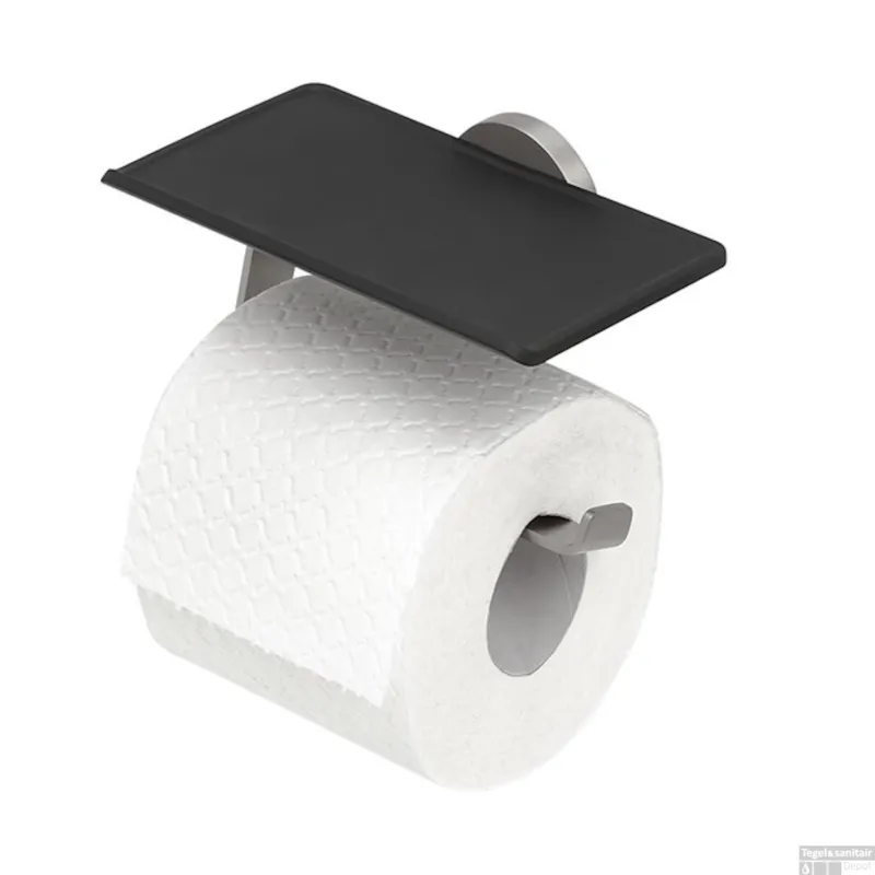 Bestseller Toiletrolhouder Tiger Noon Met Planchet RVS Geborsteld