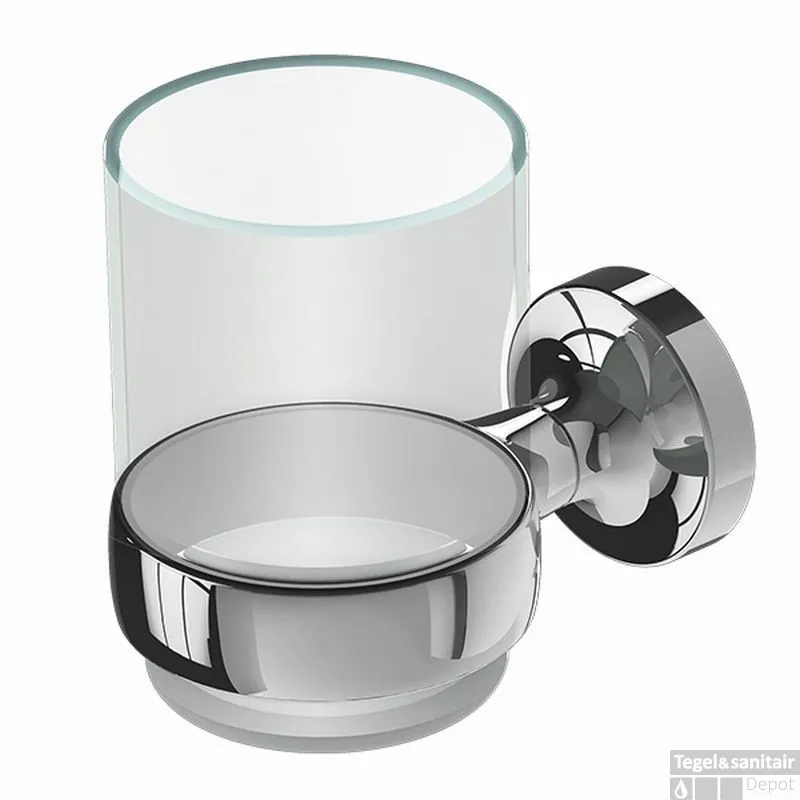 Geesa Tone Glashouder Met Glas Chroom Direct Verzonden