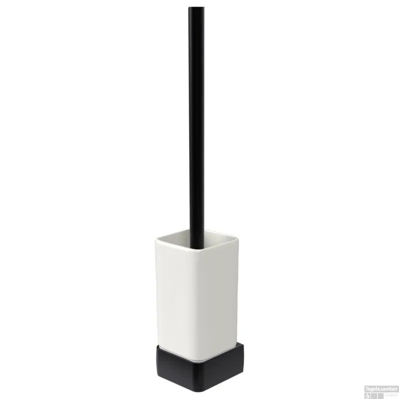 Toiletborstelset Haceka Aline Black 41,4 cm Aluminium Mat Zwart Hoge Kwaliteit