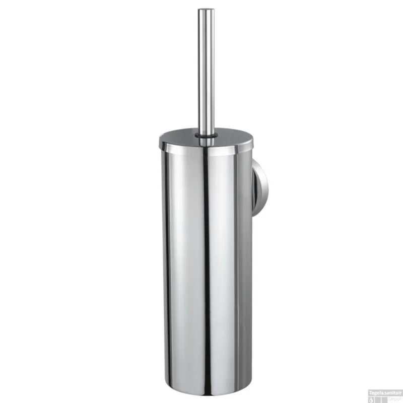 Toiletborstelset Haceka Aqualux PRO2000 met Deksel Chroom Actieprijs
