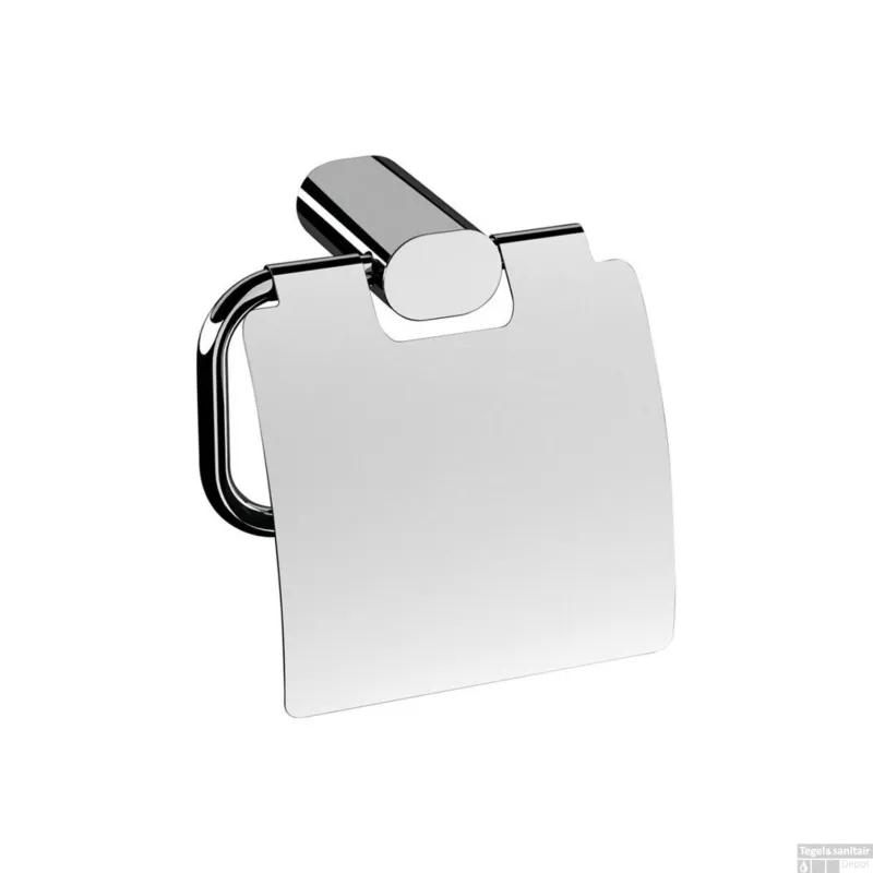 Toiletrolhouder Sapho Flori 14.4x14.3 cm met Klep Chroom Bestseller