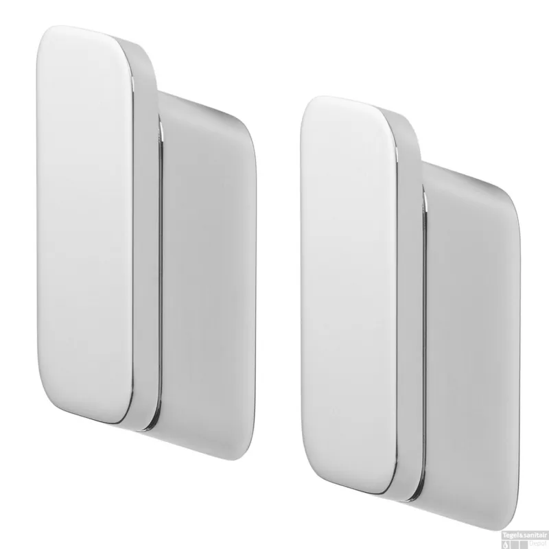 Handdoekhaken Medium 2 Stuks Geesa Shift Chroom Flitsaanbieding