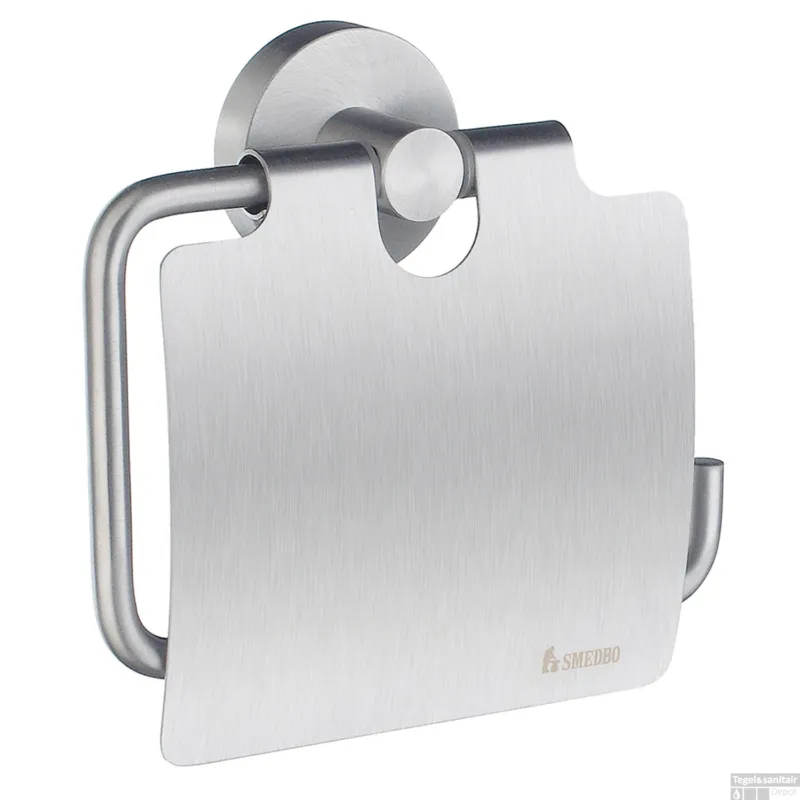 Toiletrolhouder Smedbo Home 11,5x11,2 cm Chroom Geborsteld Hoge Kwaliteit