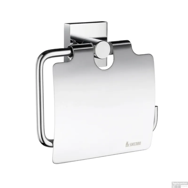 Toiletrolhouder Smedbo House met Klep Chroom Seizoensaanbieding