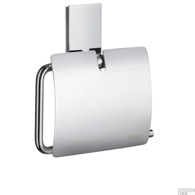 Toiletrolhouder Smedbo Pool Met Klep 14.3 x 14 cm Chroom Favoriet