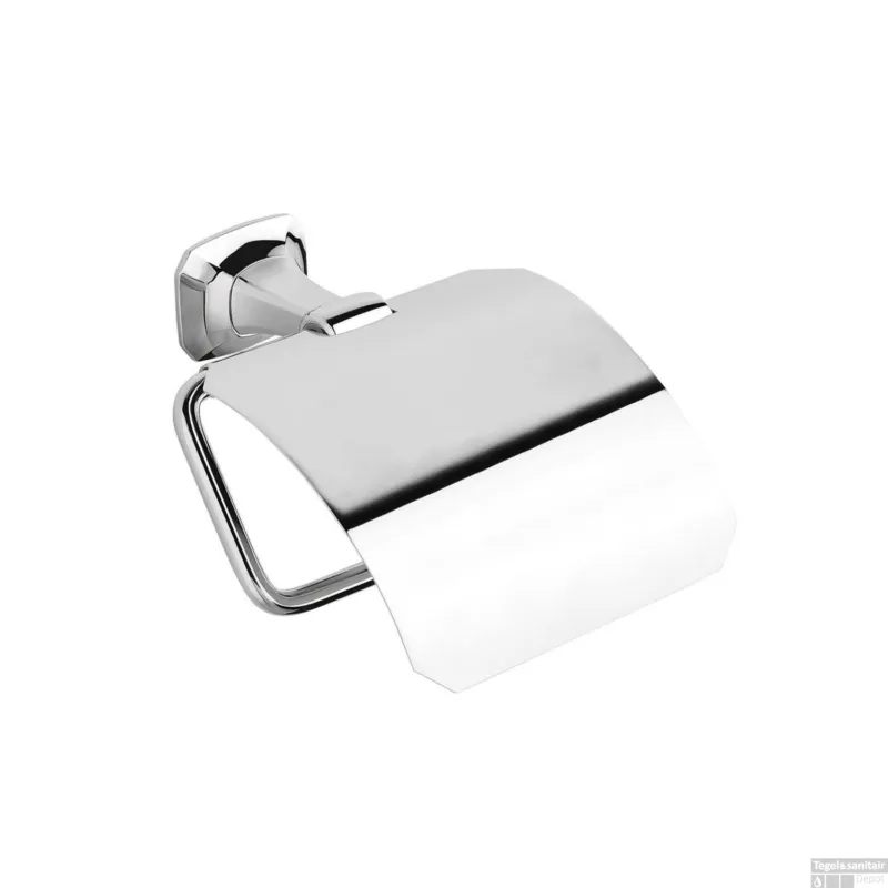 Beste Prijs Toiletrolhouder Sapho Aida 13.5x14 cm met Klep Chroom