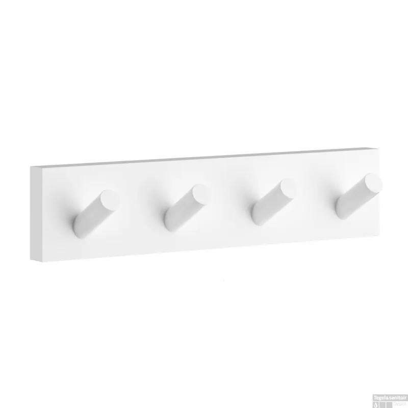 Handdoekhaak Smedbo House Met 4 Haken 17.8 x 3.8 cm Mat Wit Koop Vandaag