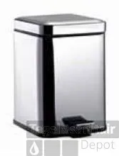 Betaalbaar Emco System 2 Afvalemmer 5 L. Met Deksel Vierkant Chroom