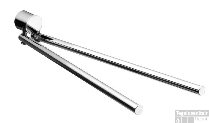Favoriet Emco Rondo 2 2-lids Handdoekhouder 46,4 Cm. Chroom