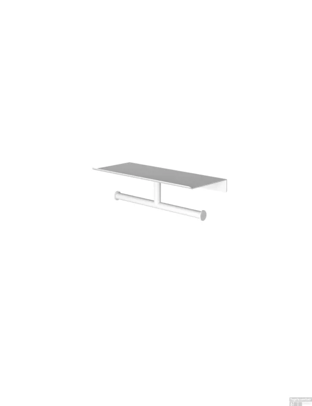 Hotbath &More Dubbele rolhouder voor Planchet serie Mat wit Gereduceerde Prijs