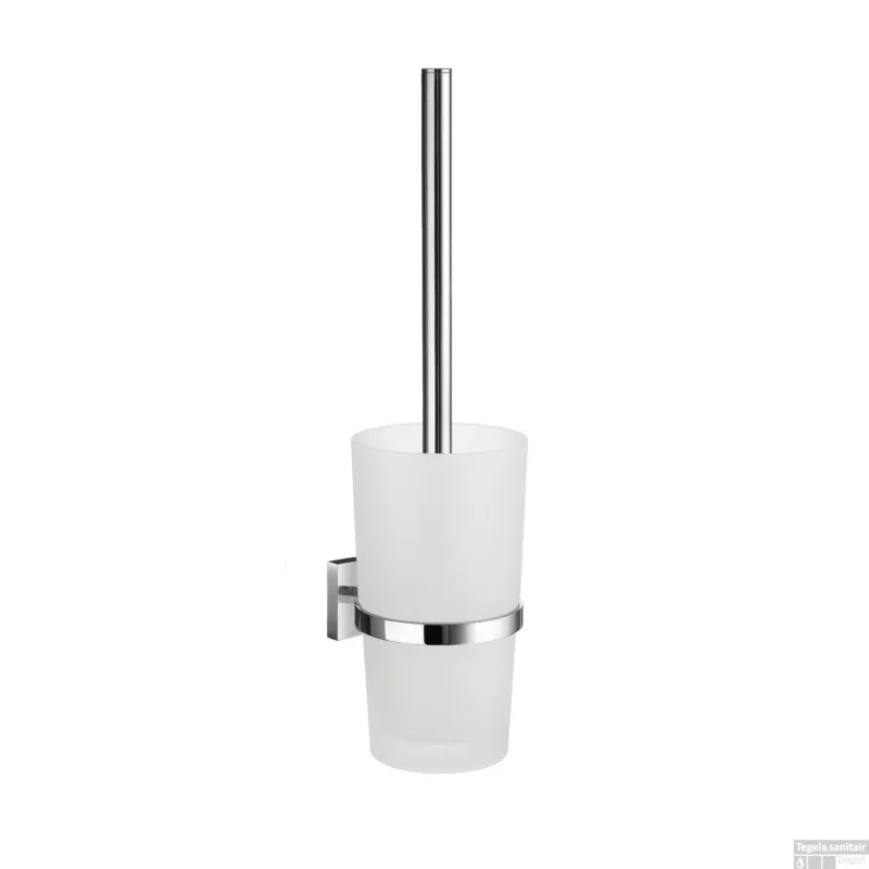 Toiletborstel met Wandhouder Smedbo House Melkglas Chroom Meest Verkocht