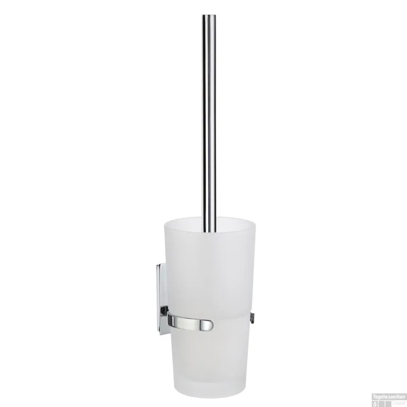 Gereduceerde Prijs Toiletborstelset Smedbo Pool 38 x 9.6 cm Chroom en Mat Glas
