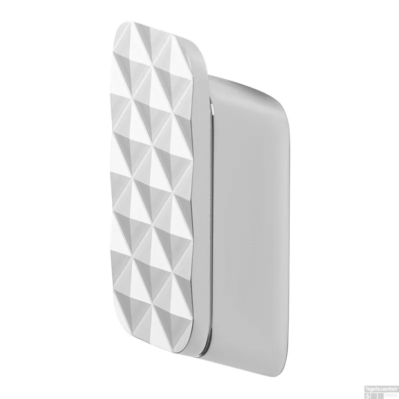 Rechtstreeks Van De Fabrikant Handdoekhaak Medium Geesa Shift Met Diamantpatroon Chroom