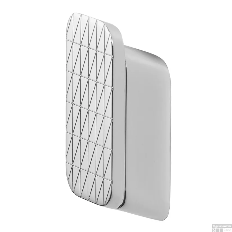 Handdoekhaak Medium Geesa Shift Met Driehoekpatroon Chroom Snelle Levering