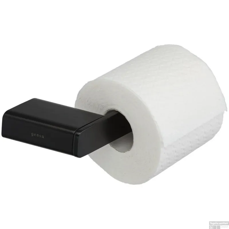 Voordeelprijs Toiletrolhouder Zonder Klep Geesa Shift Zwart (rechts)