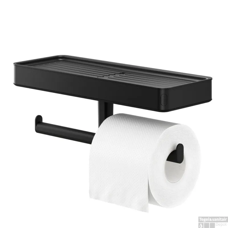 Toiletrolhouder Tiger Carv met Planchet Zwart Merkproduct