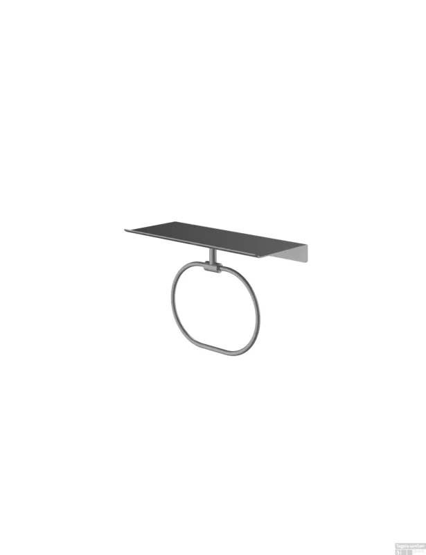 Fabrieksprijs Hotbath &More Handdoekring voor Planchet serie Geborsteld gunmetal PVD
