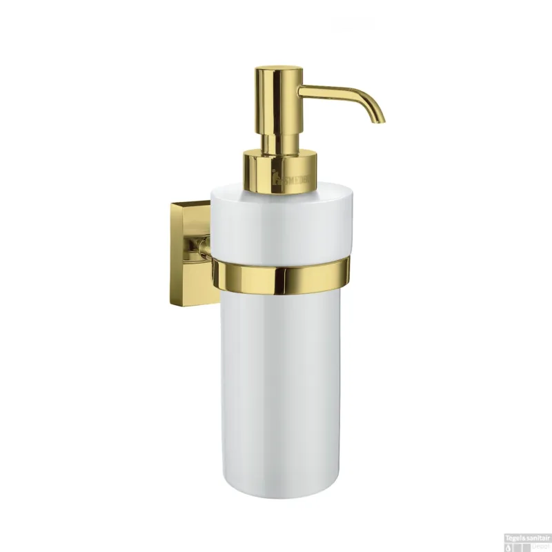 Koop Vandaag Zeepdispenser Smedbo House Wandmodel Porselein Glas met Messing