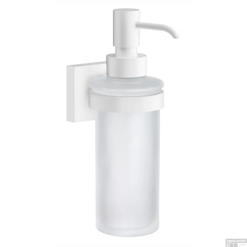 Bestseller Zeepdispenser Smedbo House Wandmodel Matglas met Mat Wit