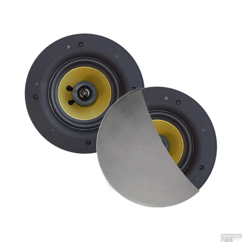 Korting Speakerset Aquasound Rumba Tweeter Rond 120 mm 45 Watt Mat Chroom