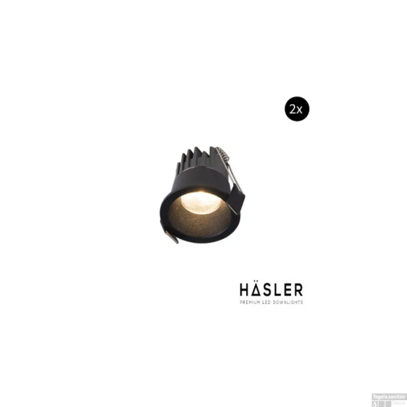 Inbouwspot Häsler Canco Incl. Fase Aansnijding Dimbaar 5 cm 3.6 Watt Warm Wit Set 2x Bestseller