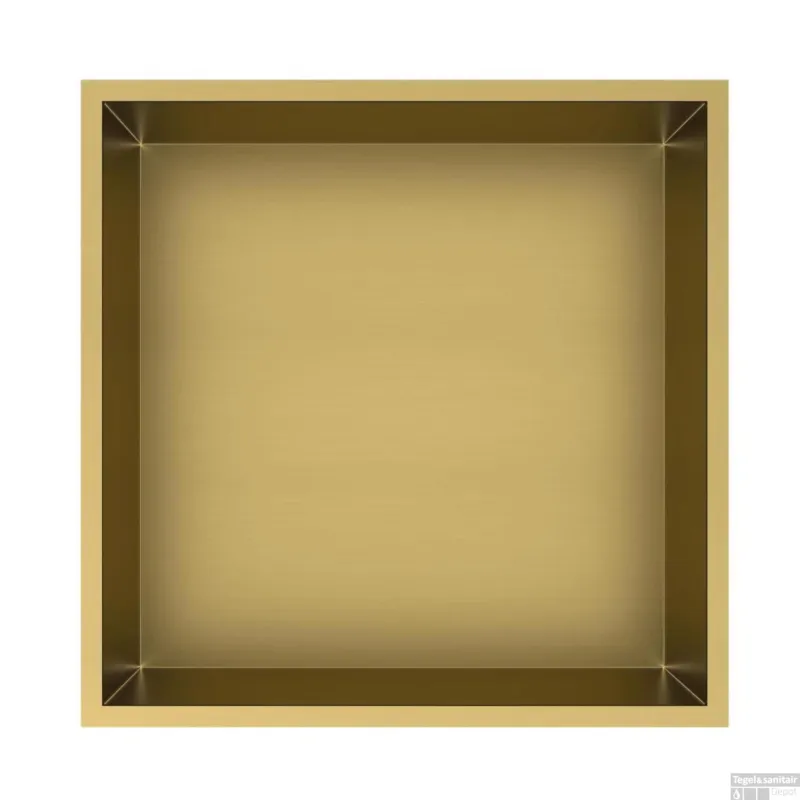 Inbouwnis Best Design Kaya 30.5x30.5x7 cm Mat Goud Betrouwbaar