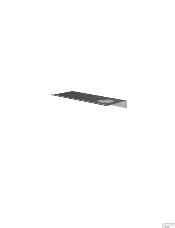 Aanbieding Hotbath &More Planchet 30 cm inclusief bevestigings rails met 1 uitsparing voor een zeepdispenser of beker Geborsteld gunmetal PVD