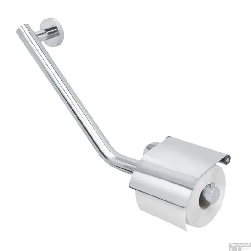 Actieprijs Veiligheidsgreep met Toiletrolhouder Tiger Boston Comfort en Safety Links RVS Glans