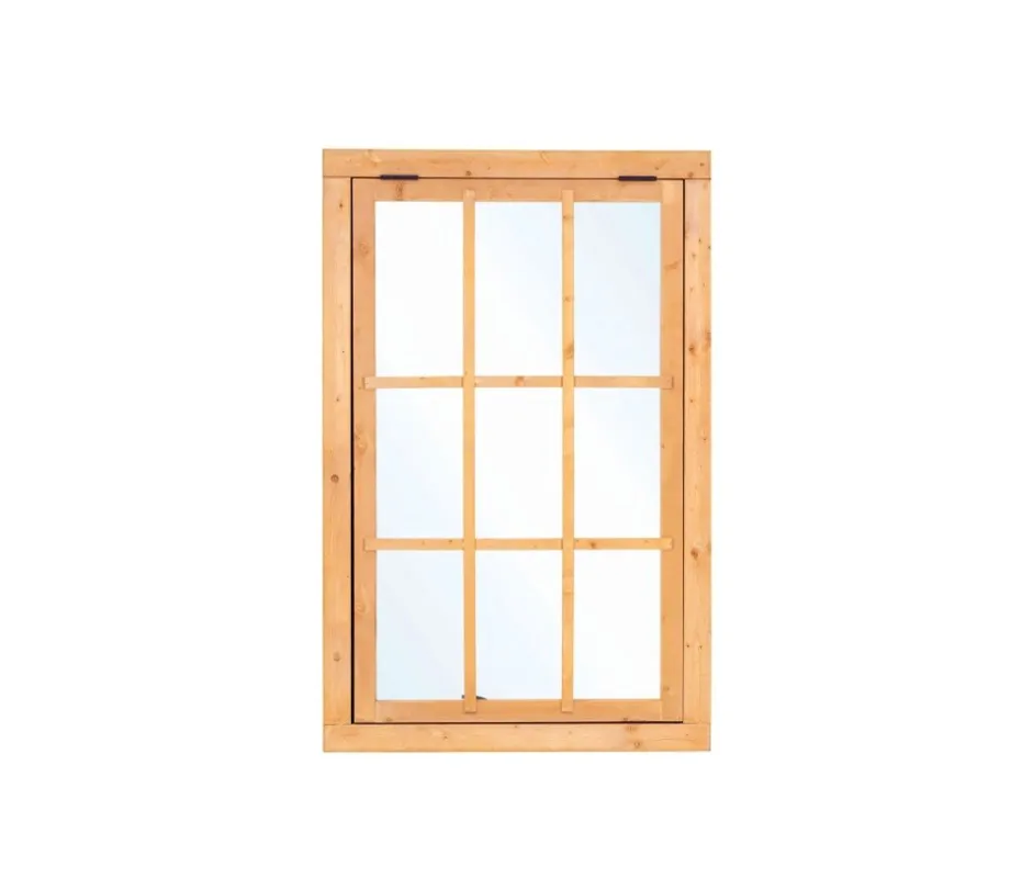 Finale Uitverkoop Douglas uitzetraam 9-ruits 100x155.4 cm enkelglas - zwart beslag