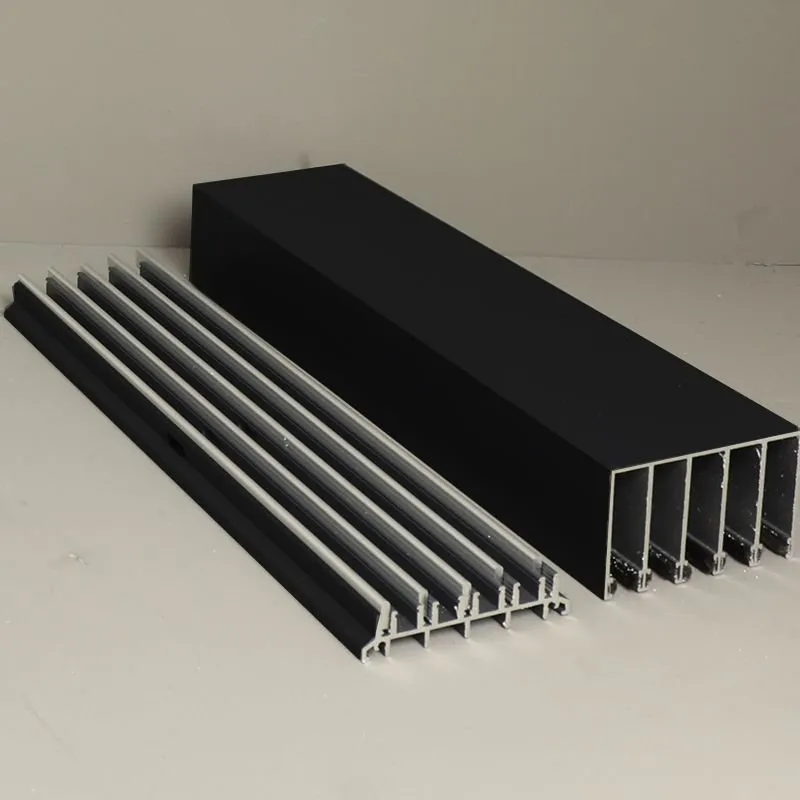 Zijgeleiding Set 5-sporig 290 cm hoog - Zwart Uitverkoop
