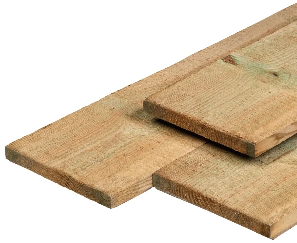 Weekendaanbieding Schutting tuinplank grenen hout 2 x 20 x 400 cm Fijnbezaagd en rechtkantig