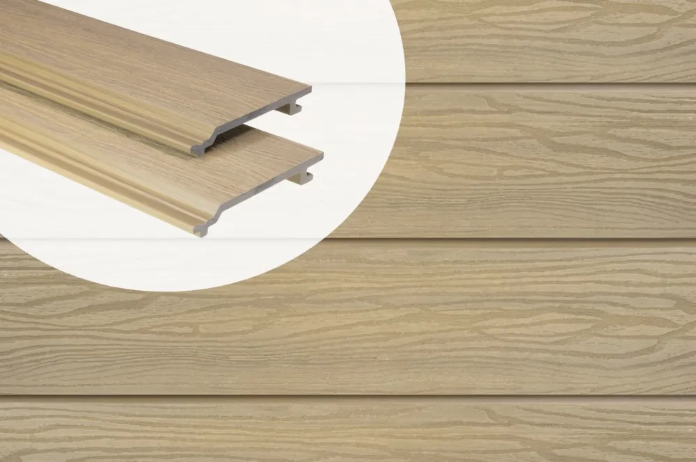 Gevelbekleding Composiet Timmdek Channelsiding 2x15x290 cm Cedar Gecertificeerd