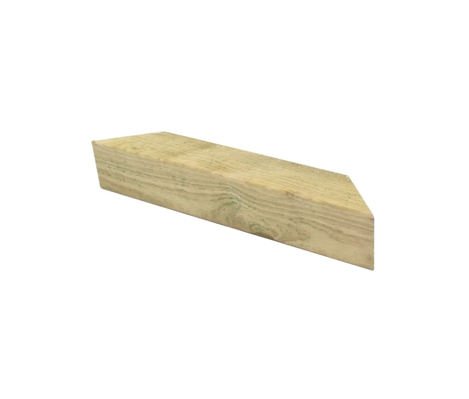 Koopje Schuine Schoor Geimpregneerd Grenen - Glad geschaafd 8.8x8.8x70cm