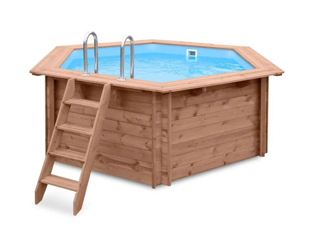 Luxe Houten Zwembad Tuindeco Mambo Beach - 355x307x116cm Nu Kopen