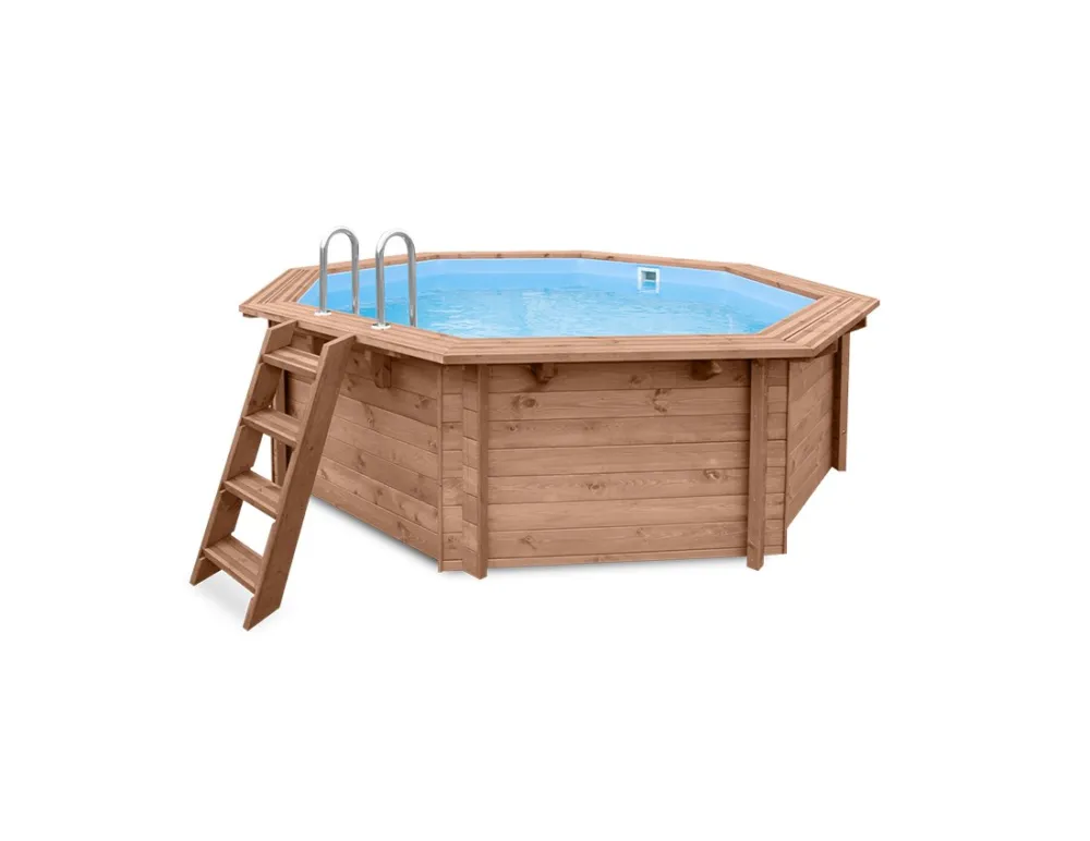 Tijdelijk Beschikbaar Luxe houten zwembad Cabana Beach Tuindeco - 434x401x116cm