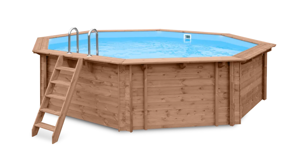 Luxe houten zwembad Kokomo Beach 560x517x129cm Fabrieksprijs