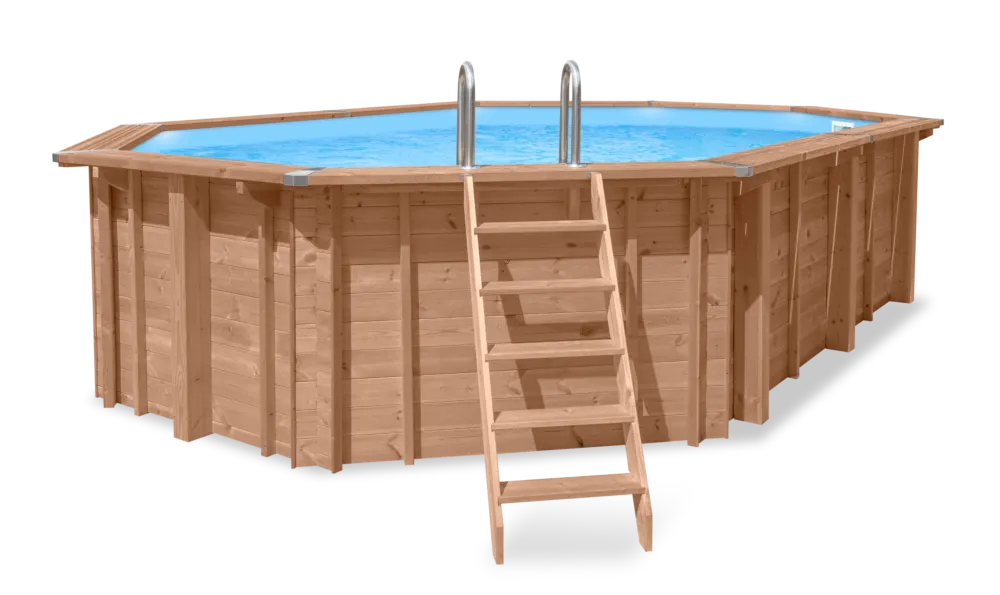 Luxe houten zwembad Cas Abou 814x460x138cm Hete Deal
