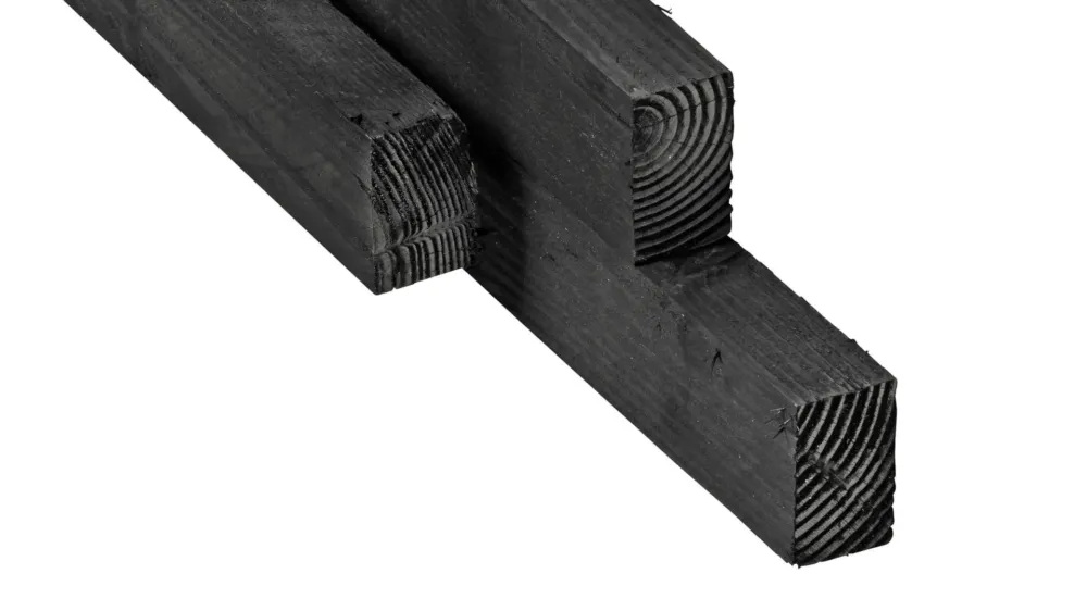 Alleen Vandaag Douglas regel 4,5 x 7,5 cm zwart geimpregneerd fijnbezaagd - 300 cm