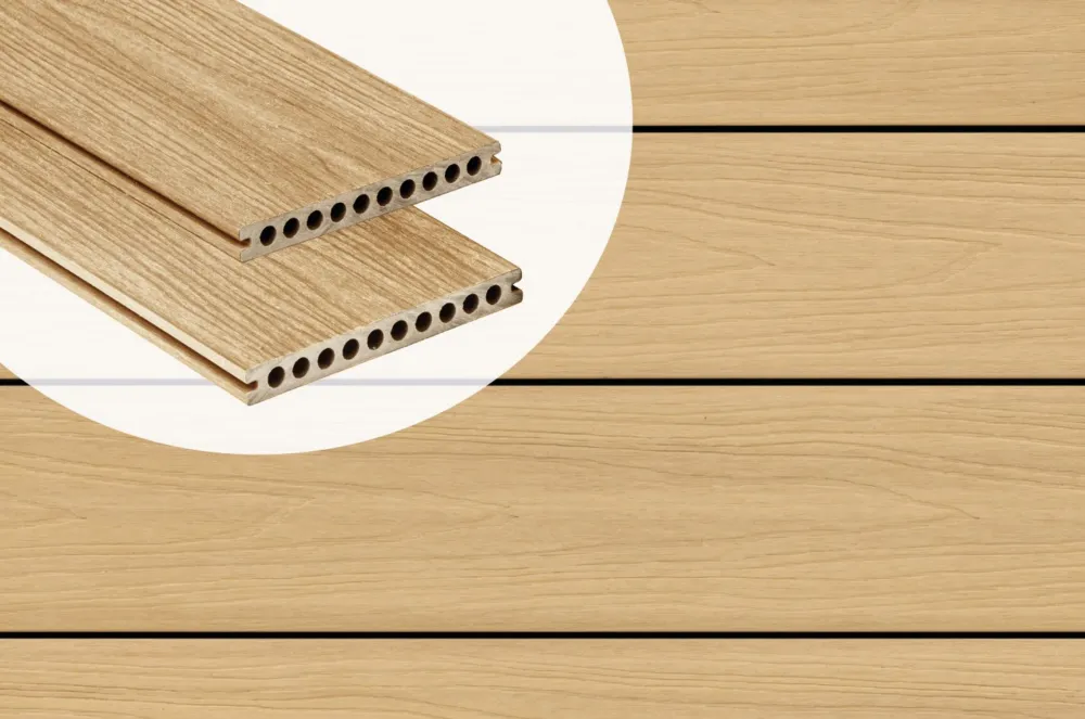 Vlonderplank Composiet Holkamer PuraShield Cedar 2.3 x 21.0 cm Voor Clips - Extra Breed - 500 cm Koop Vandaag