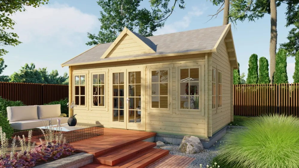 Must-Have Blokhut Clockhouse Onbehandeld 550x400x351cm