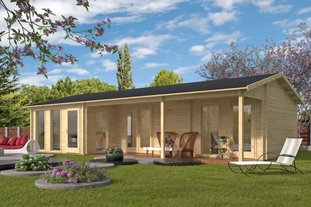 Blokhut Letterkenny Onbehandeld 1120x595x304cm Betrouwbaar