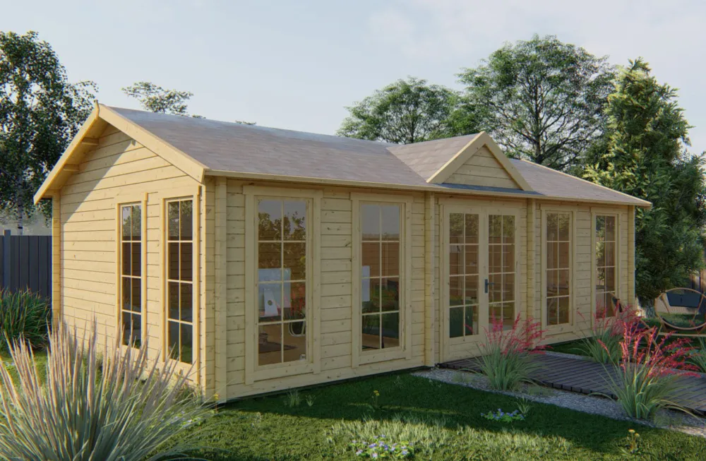 Blokhut Dunmore Onbehandeld 820x520x331cm Voordeelprijs