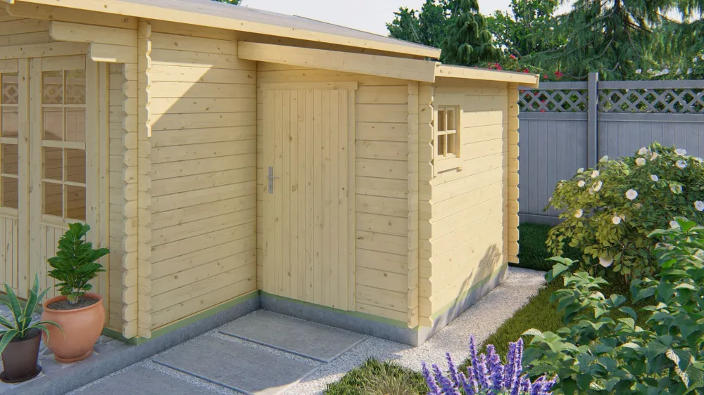 Blokhut Toilet kit Annexe Onbehandeld 190x220x199cm Weekendaanbieding