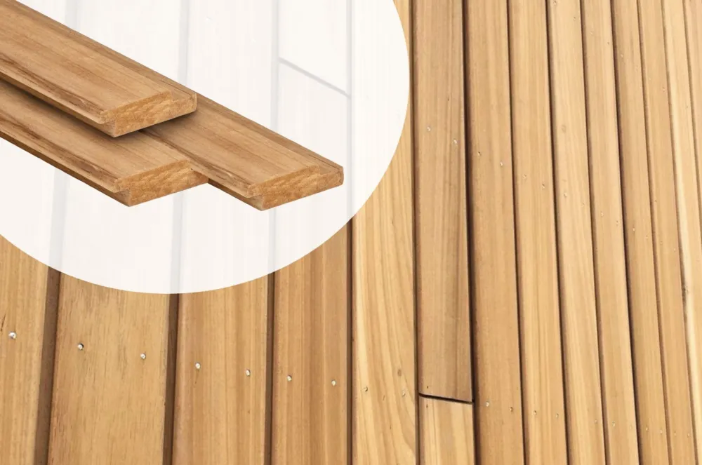 Nu Kopen Ayous Channelsiding 2.1 x 9 cm Glad Geschaafd - 365 cm