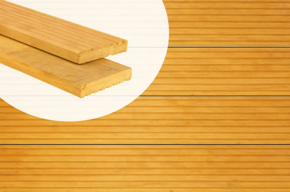 Nu Kopen Vlonderplank Bilinga Hardhout 2.5 x 14.5 Groef/Glad - 335 cm