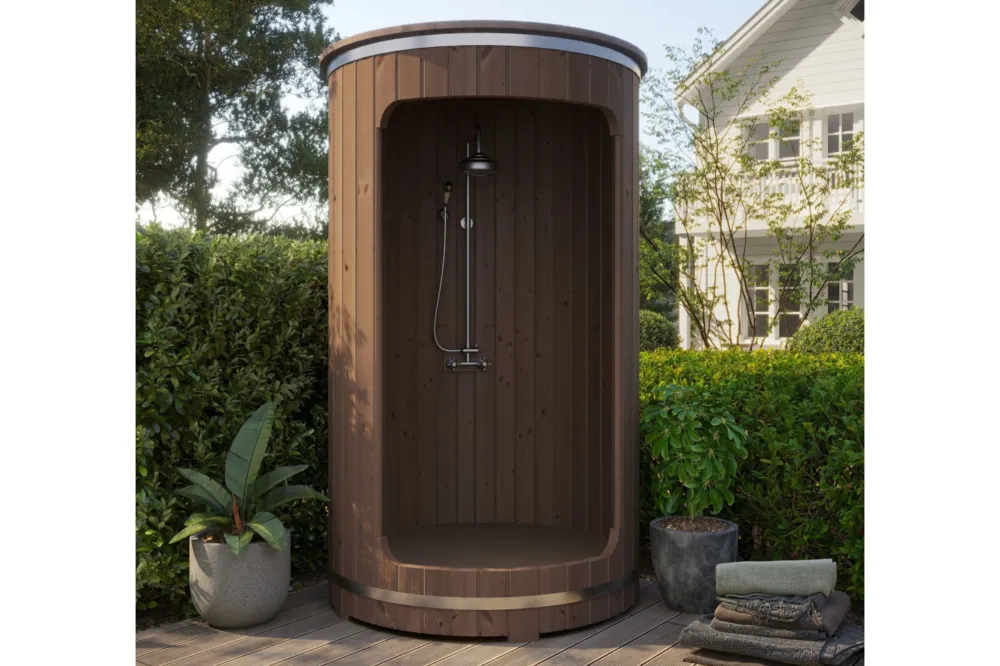 Laatste Kans Buitendouche Barrel Thermowood 130x228cm