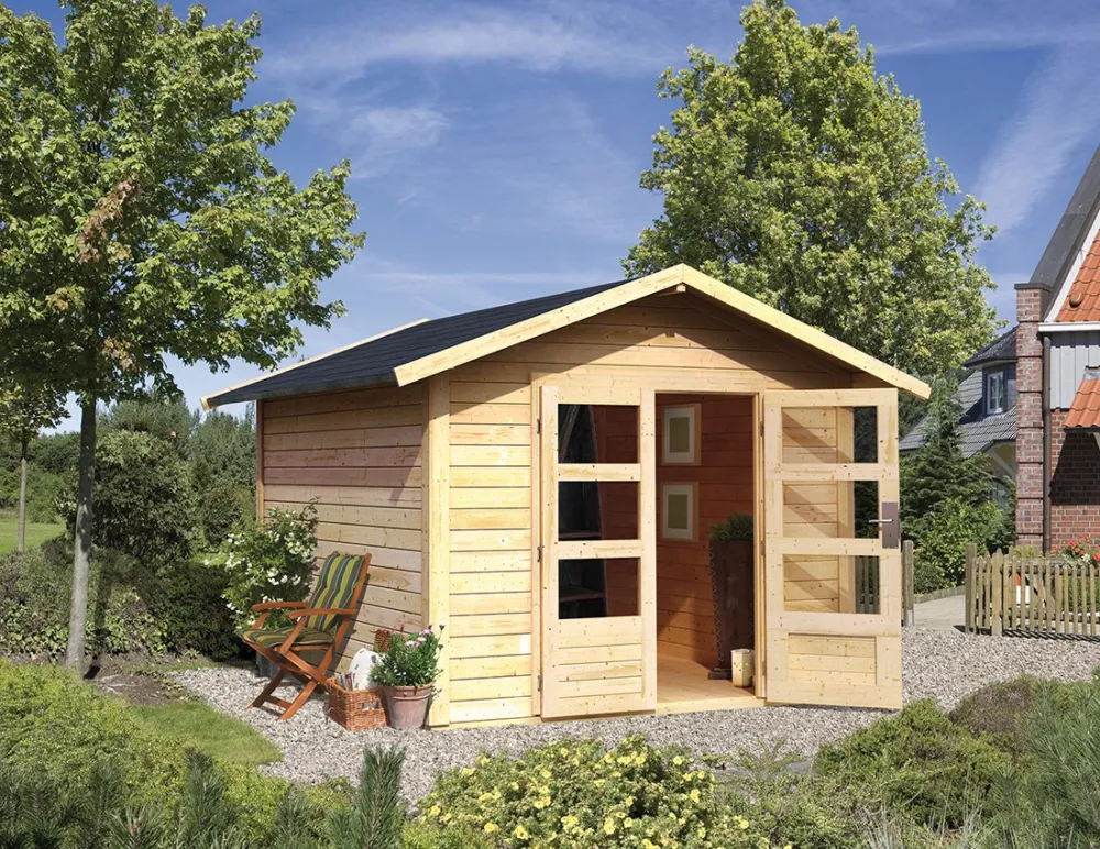 Beperkt Aanbod Tuinhuis Talkau 3 Karibu 270x234x230cm Wanddikte 28mm