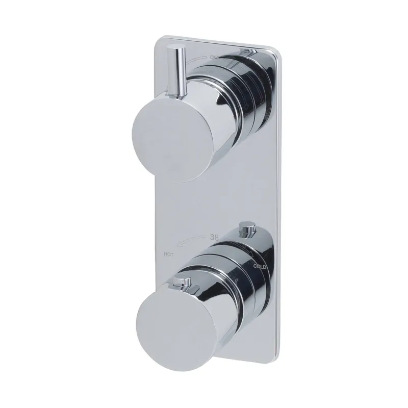 Speciale Aanbieding Inbouw Douchekraan Boss & Wessing Luxe Thermostatisch 2-Wegs Rond Chroom
